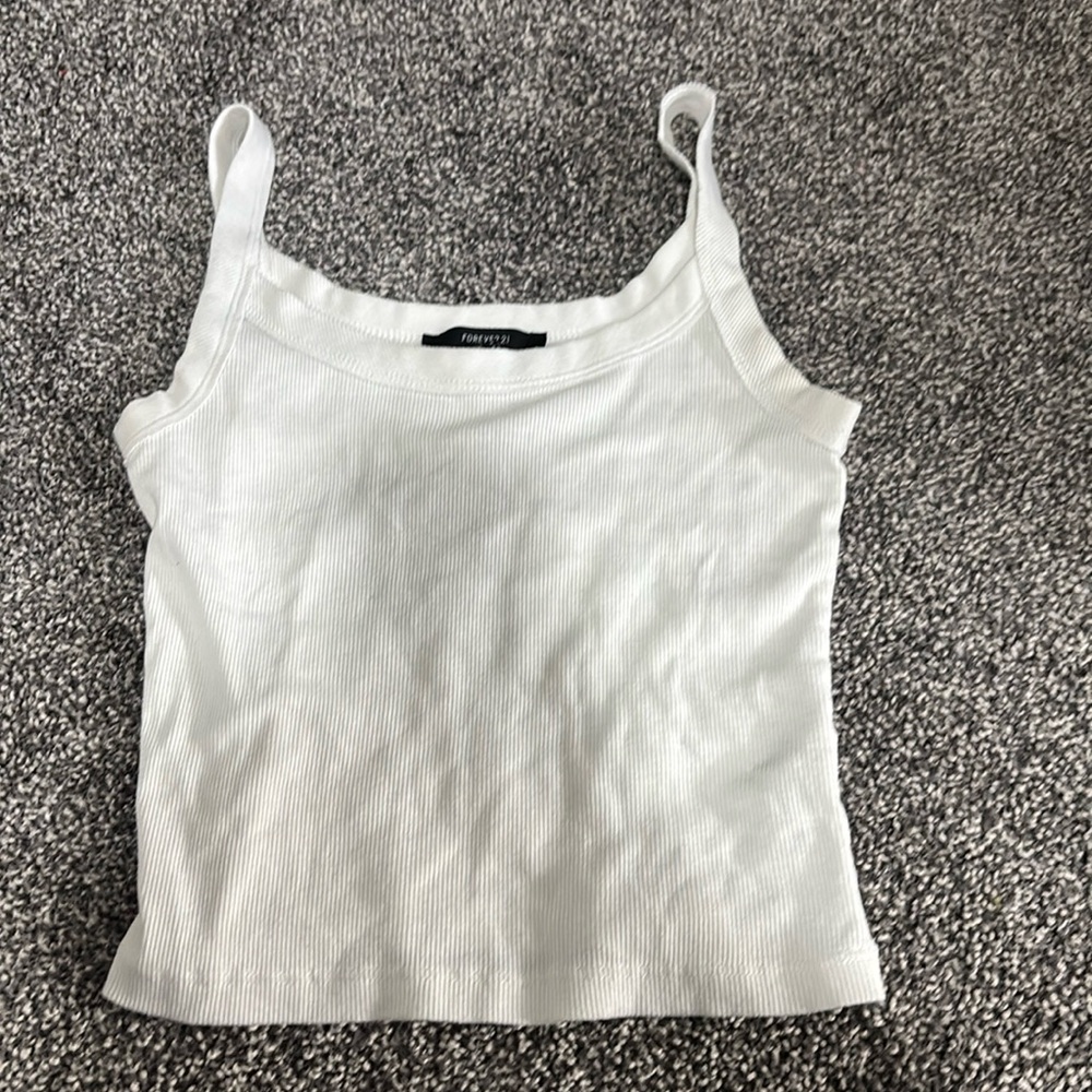 White forever 21 tank top